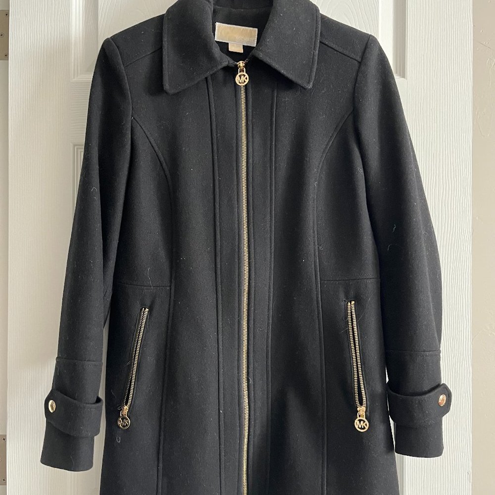 Michael Kors Medium Weight Wool Coat - Small